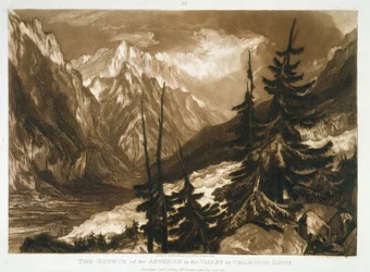 F.60.I Die Quelle des Arveron, aus dem 